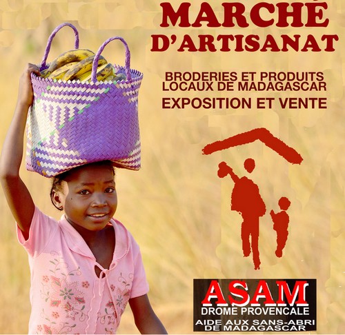 affiche marché artisanat drome provençale