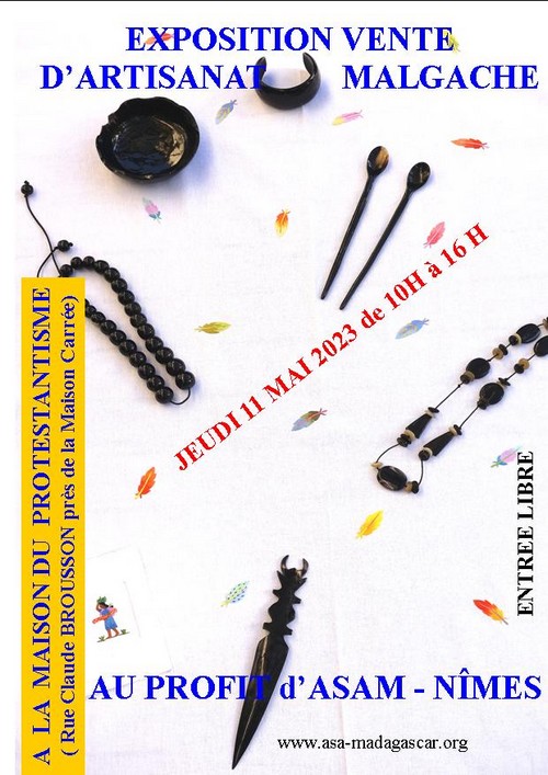 affiche vente artisanat malgache